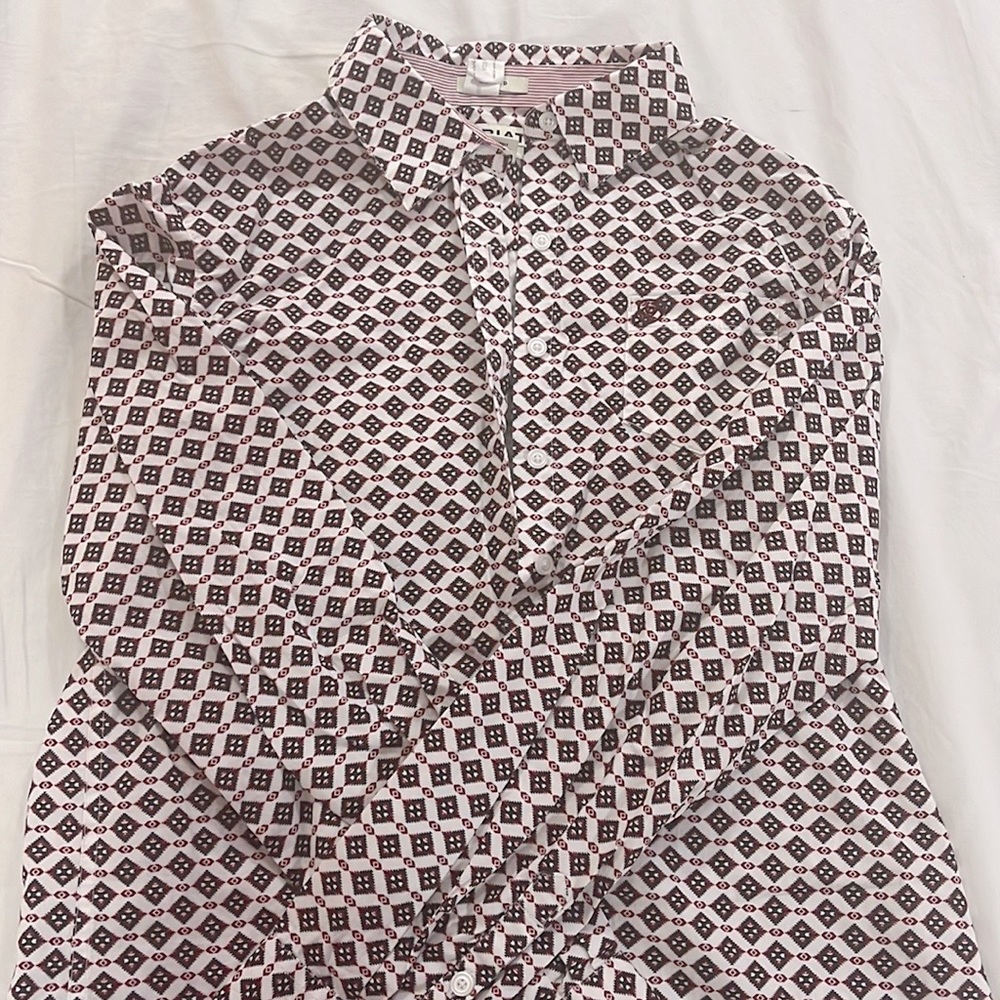 ARIAT WOMENS BUTTON DOWN SHIRT SIZE L